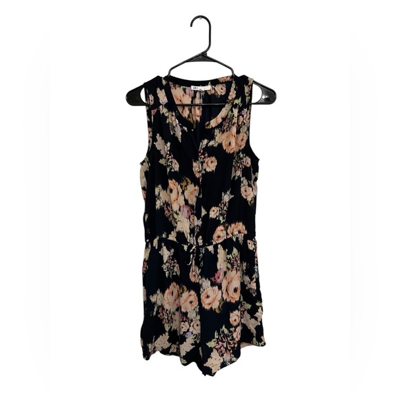 DR2 Black Floral Jumpsuit - Picture 1 of 4